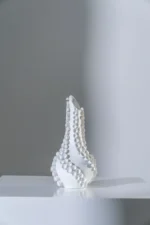 Barnacle Vase Bisque White Small