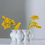 Chinoise Bud Wreath-White Crackle