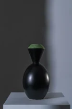Vaso Medon A  Nero,Verde
