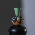 Vaso Atree  Nero, Verde,Terracotta