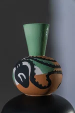 Vaso Atree  Nero, Verde,Terracotta - Image 2