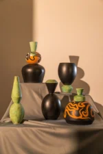 Vaso Atree  Nero, Verde,Terracotta - Image 3