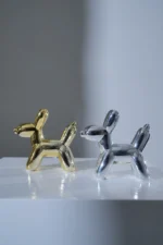 Silver Ceramic Dog - Image 2