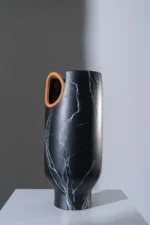 Black Vase Portoro - Terracotta