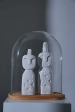 S/2 OBJECTS AFR CARV FIG WD WH