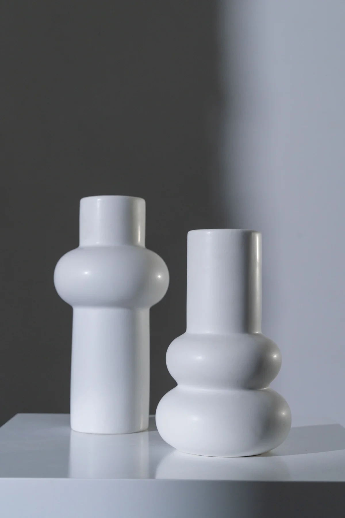 VASE IDA CERAMIC WHITE - Image 2