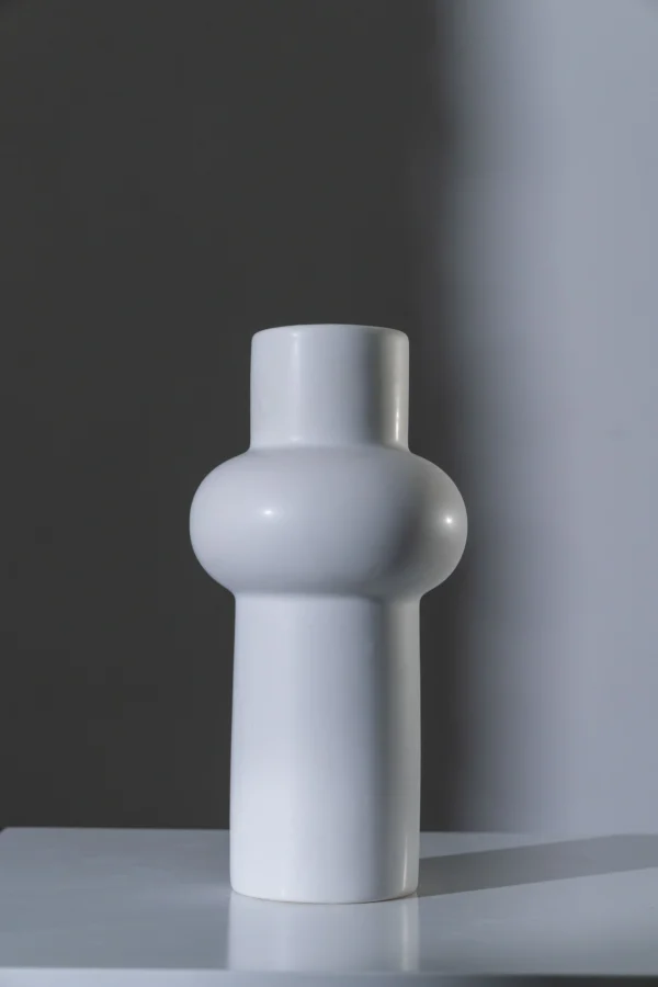 VASE NOA CERAMIC WHITE