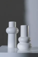 VASE NOA CERAMIC WHITE - Image 2