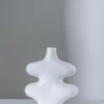 VASE MODERN STONEWARE WHITE