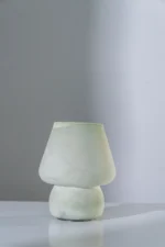 TABLE LAMP MATTE GLASS GREEN  13x13x17,5cm - Image 3