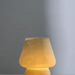 TABLE LAMP MATTE GLASS GREEN  13x13x17,5cm