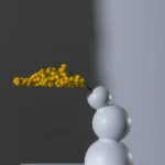 VASE LEO PORS WIT  12x12x24cm