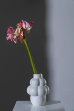 VASE LIO PORS WHITE  21x21x30cm - Image 2