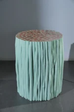 Stèle Rondin  vert pastel