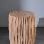 Stèle Rondin  saumon pastel