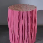 Stèle Rondin  rose des bois