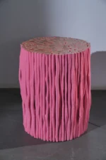 Stèle Rondin  rose des bois