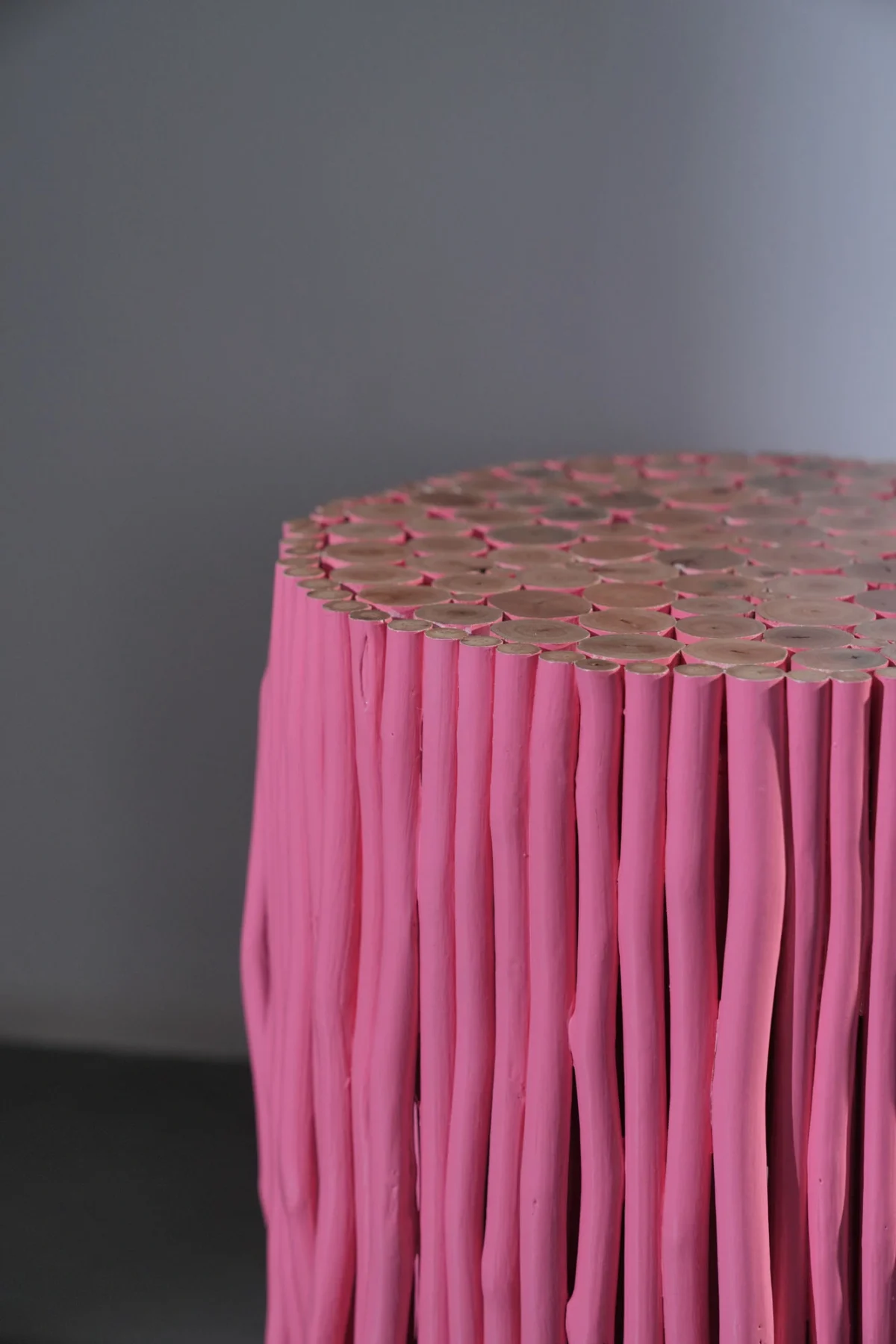 Stèle Rondin  rose des bois - Image 3