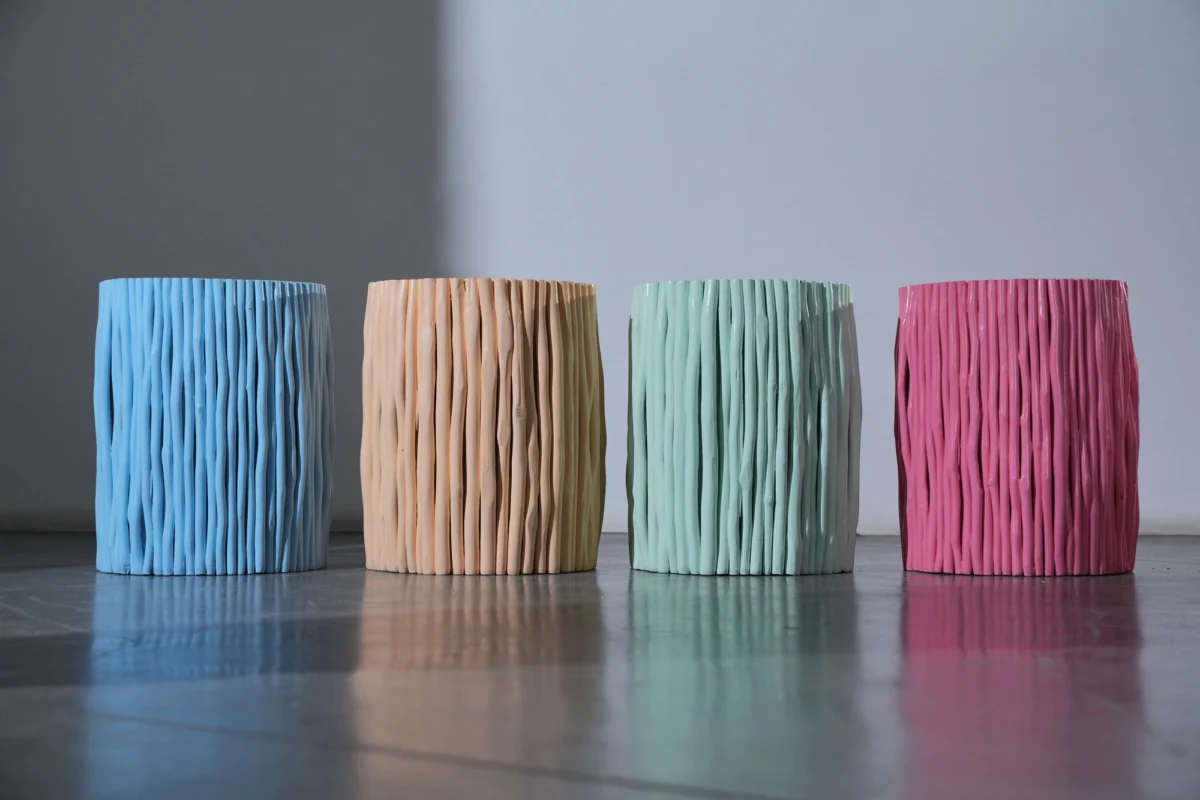 Stèle Rondin  rose des bois - Image 4