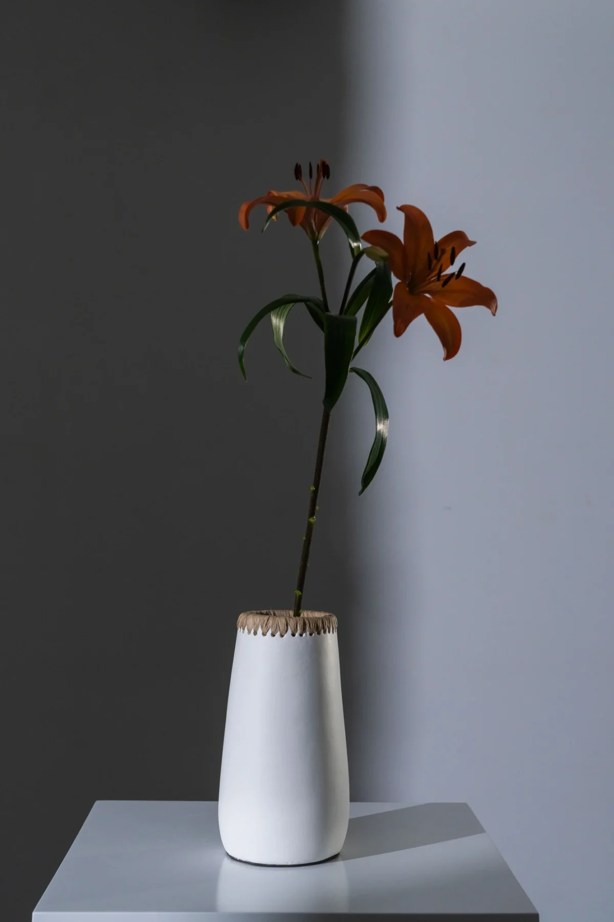 The Sneaky Vase - White Natural - M 13*13*26 cm - Image 3