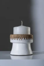 The Pretty Candle Holder - White Natural - S  13*13*11 cm