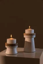 The Pretty Candle Holder - White Natural - S  13*13*11 cm - Image 3