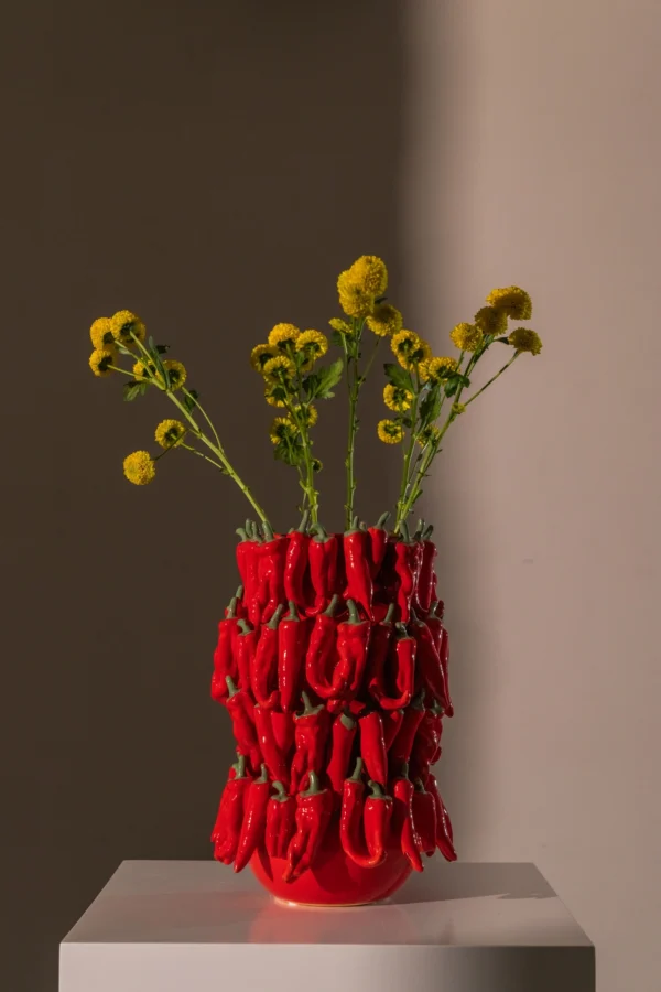 Vase all peppers 21*21*31 cm