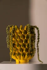Vase bananas yellow/green 27*27*37 cm - Image 2