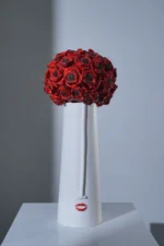 IL PAPAVERO , SCATOLA GRANDE  
POPPIES IN RED ORNAMENTAL