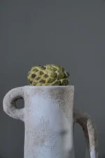 FLORERO CERAMICA C/ASAS BLANCO  20*20*39 cm - Image 2