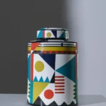 BOTE PORCELANA COLORES  17*17*28 cm