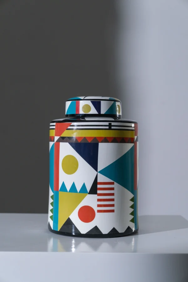 BOTE PORCELANA COLORES  17*17*28 cm