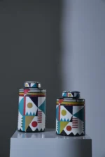 BOTE PORCELANA COLORES  17*17*28 cm - Image 2