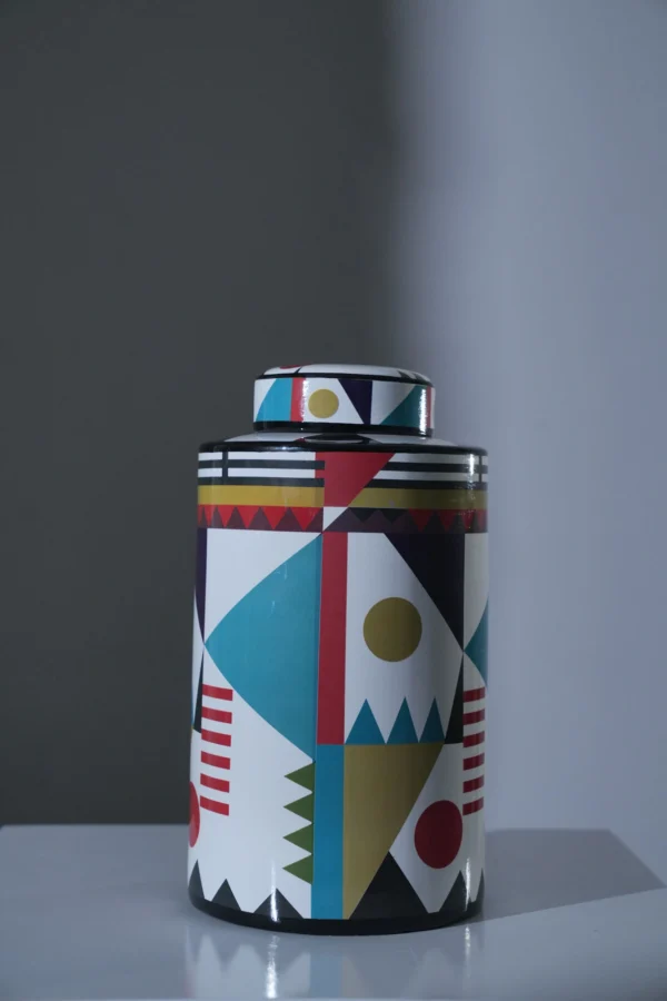 BOTE PORCELANA COLORES  18*18*33 cm