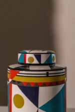 BOTE PORCELANA COLORES  18*18*33 cm - Image 2