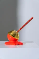 SCULTURA LOVELY LOLLY  ROSSO ORO