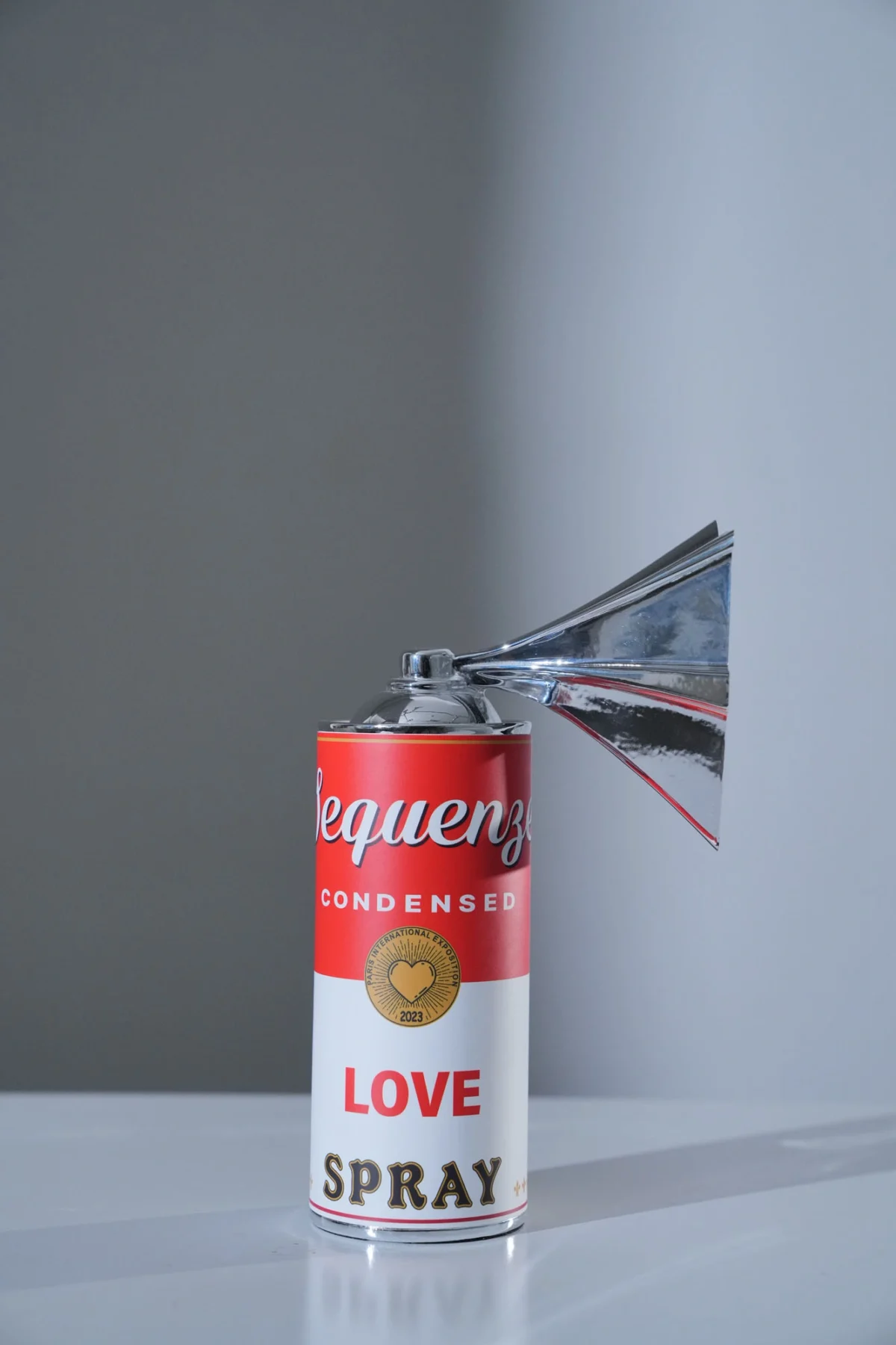 SCULTURA LOVESPRAY COLORE ARGENTO - Image 2