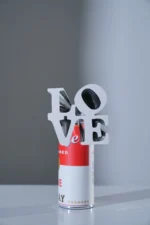 SCULTURA LOVESPRAY COLORE ARGENTO