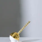 SCULTURA LOVELY LOLLY BIANCO  ORO  15*10*14 cm