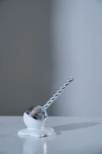 SCULTURA LOVELY LOLLY  BIANCO ARGENTO