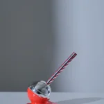 SCULTURA LOVELY LOLLY ROSSO  ARGENTO