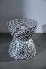 Table nacre Gris/Blanc