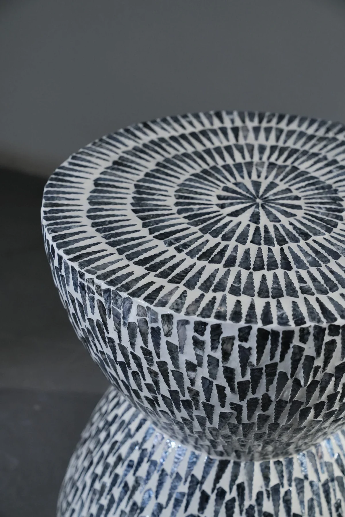 Table nacre Gris/Blanc - Image 2