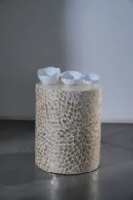 Table nacre Beige  38*38*47 cm - Image 2