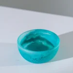 HUCOS, Tosca Transparant Swirl Resin, Round Serving Bowl, 4"D x 1.5"H MSq