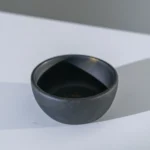 HUCOS, Black Gold Swirl Resin, Round Serving Bowl, 4"D x 1.5"H MSq