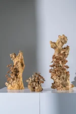 Sculpture bois 16  24*18*42 cm - Image 2