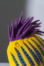 Yellow/Violet  Fish 25cm - Image 2