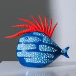 Blue/Red Elvis Fish