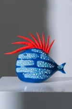 Blue/Red Elvis Fish